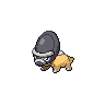 Shieldon front-facing sprite from Pokémon Black 2