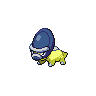 Shieldon shiny front-facing sprite from Pokémon Black 2