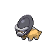 Shieldon front-facing sprite from Pokémon Diamond