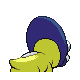 Shieldon shiny back-facing sprite from Pokémon Diamond