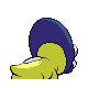 Shieldon shiny back-facing sprite from Pokémon HeartGold