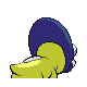 Shieldon shiny back-facing sprite from Pokémon Platinum