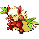Shiftry shiny front-facing sprite from Pokémon SoulSilver