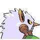 Shiftry back-facing sprite from Pokémon Platinum
