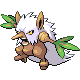 Shiftry front-facing sprite from Pokémon Platinum