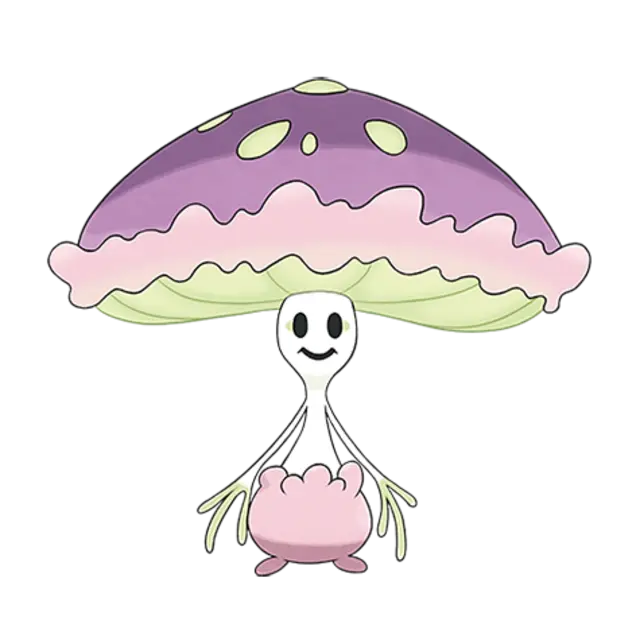 Shiinotic, the Illuminating Pokémon — Grass/Fairy-type Pokémon official artwork