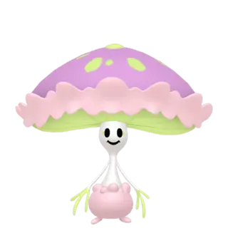 Shiinotic front-facing sprite from Pokémon Moon