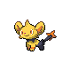 Shinx shiny front-facing sprite from Pokémon Pearl