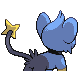 Shinx back-facing sprite from Pokémon SoulSilver