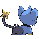 Shinx back-facing sprite from Pokémon Platinum