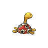 Shuckle back-facing sprite from Pokémon Black