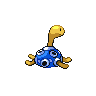 Shuckle shiny back-facing sprite from Pokémon Black