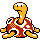 Shuckle front-facing sprite from Pokémon Crystal