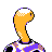 Shuckle shiny back-facing sprite from Pokémon Crystal
