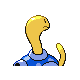 Shuckle shiny back-facing sprite from Pokémon Pearl
