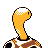 Shuckle back-facing sprite from Pokémon Gold