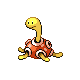 Shuckle front-facing sprite from Pokémon SoulSilver