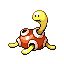 Shuckle front-facing sprite from Pokémon Ruby