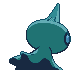 Shuppet shiny back-facing sprite from Pokémon Pearl