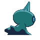 Shuppet shiny back-facing sprite from Pokémon SoulSilver