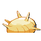 Silcoon shiny back-facing sprite from Pokémon Pearl