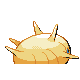 Silcoon shiny back-facing sprite from Pokémon SoulSilver