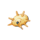 Silcoon shiny front-facing sprite from Pokémon SoulSilver