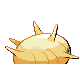 Silcoon shiny back-facing sprite from Pokémon Platinum