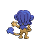 Simipour shiny back-facing sprite from Pokémon White 2