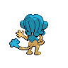 Simipour back-facing sprite from Pokémon Black