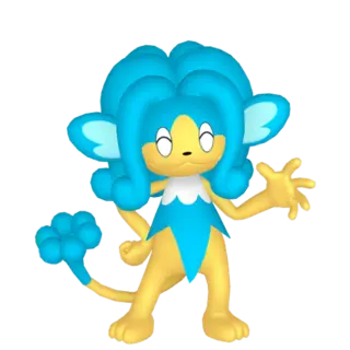 Simipour front-facing sprite from Pokémon X