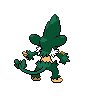 Simisage shiny back-facing sprite from Pokémon White 2