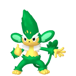 Simisage front-facing sprite from Pokémon Alpha Sapphire