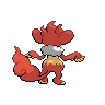 Simisear back-facing sprite from Pokémon Black