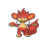 Simisear front-facing sprite from Pokémon Black