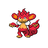 Simisear shiny front-facing sprite from Pokémon Black