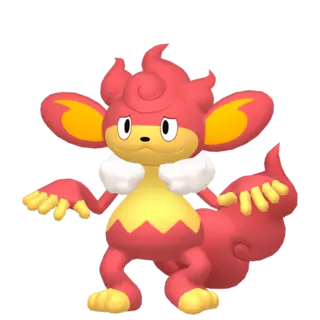 Simisear front-facing sprite from Pokémon X