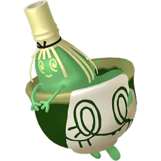 Sinistcha shiny front-facing sprite from Champions