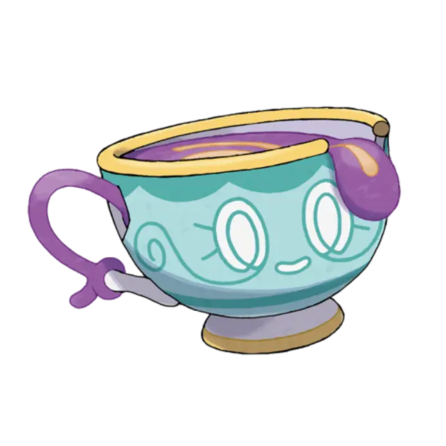 Sinistea, the Black Tea Pokémon — Ghost-type Pokémon official artwork