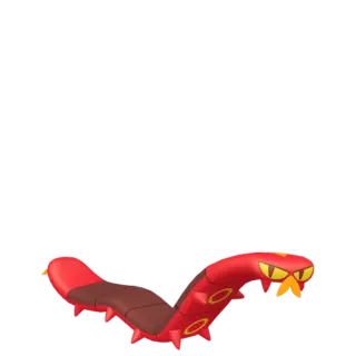 Sizzlipede front-facing sprite from The Crown Tundra