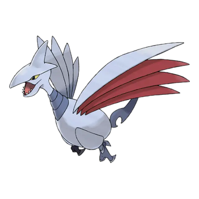 Skarmory, the Armor Bird Pokémon — Steel/Flying-type Pokémon official artwork