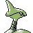 Skarmory shiny back-facing sprite from Pokémon Crystal