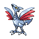 Skarmory front-facing sprite from Pokémon Platinum