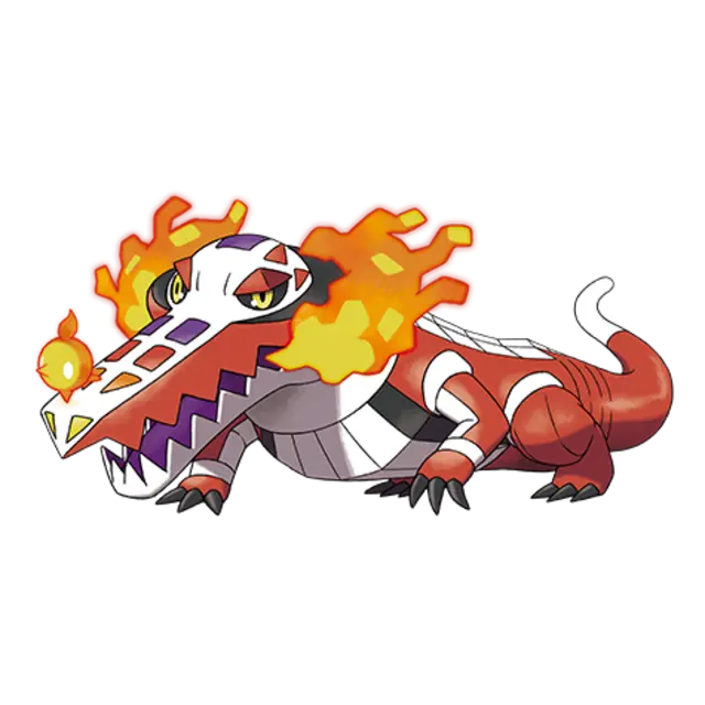 Skeledirge, the Singer Pokémon — Fire/Ghost-type Pokémon official artwork