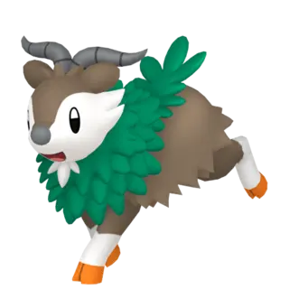 Skiddo front-facing sprite from Pokémon X