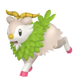 Skiddo shiny front-facing sprite from Pokémon X