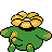Skiploom back-facing sprite from Pokémon Crystal