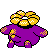 Skiploom shiny back-facing sprite from Pokémon Crystal