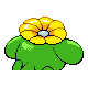 Skiploom back-facing sprite from Pokémon Diamond