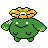 Skiploom front-facing sprite from Pokémon Gold